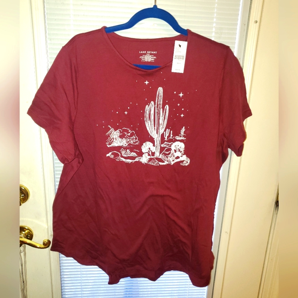 Lane Bryant, Maroon desert stars shirt